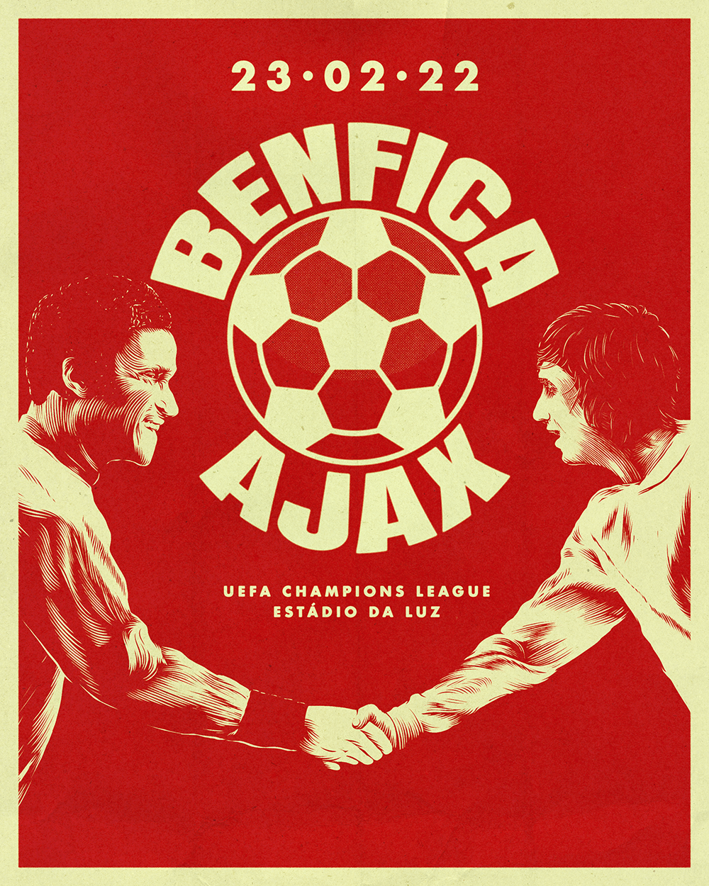 Benfica X Ajax Poster Portret (002)