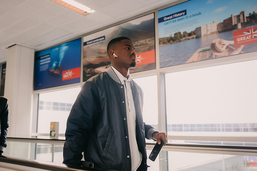 Aankomst Londen 6 900